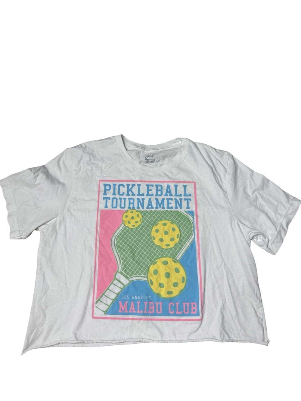 Social Culture Malibu Club Pickleball Tournament Graphic Tee